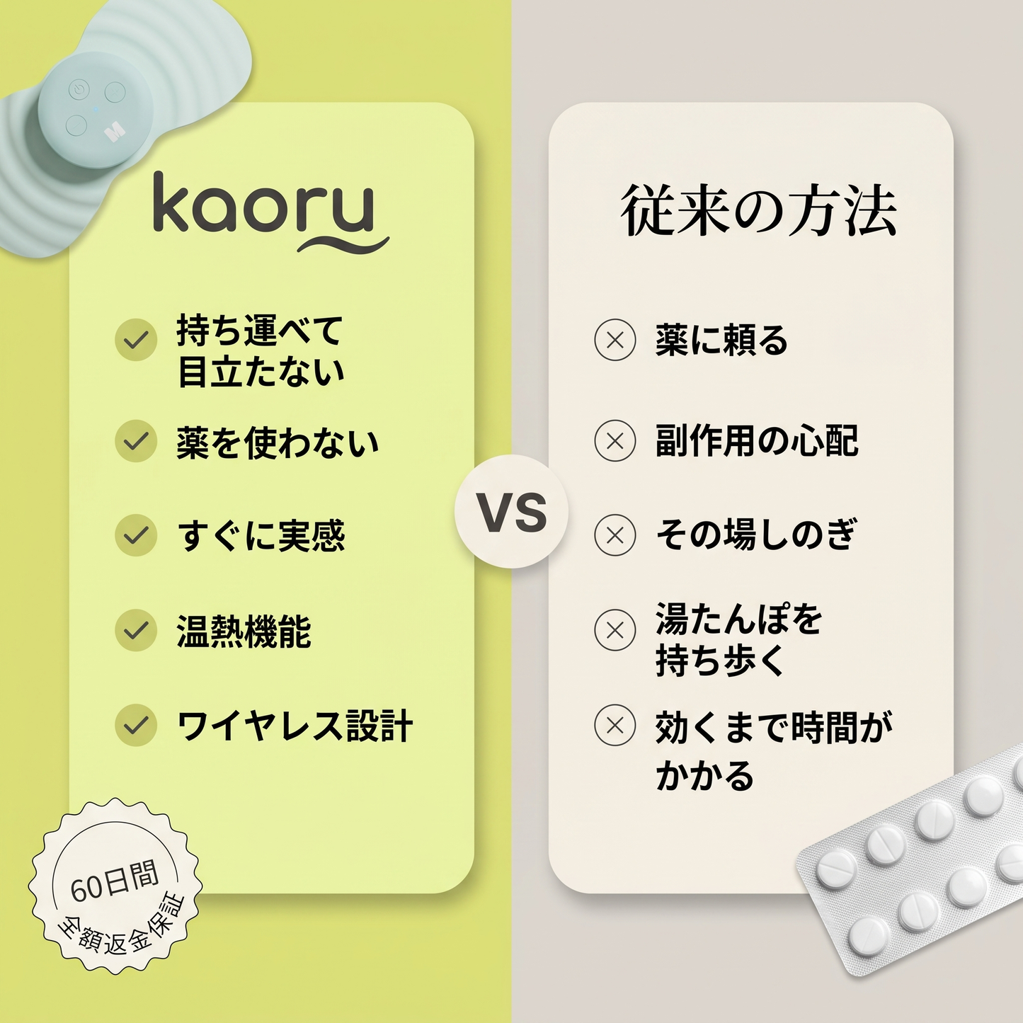 KAORU 生理痛緩和デバイス 2.0